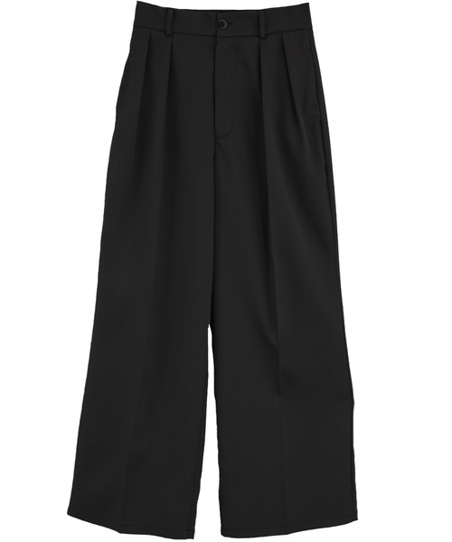 Social GIRL（ソーシャルガール）の「ハイウエストセンタープレスワイドパンツ スラックス（スラックス・レディース・ブルーグレー/グレー/アイボリー/ブラック/チャコール/モカ・L/M）」の14枚目の写真