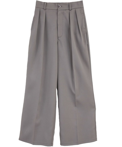 Social GIRL（ソーシャルガール）の「ハイウエストセンタープレスワイドパンツ スラックス（スラックス・レディース・ブルーグレー/グレー/アイボリー/ブラック/チャコール/モカ・L/M）」の7枚目の写真