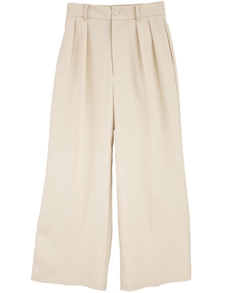 Social GIRL（ソーシャルガール）の「ハイウエストセンタープレスワイドパンツ スラックス（スラックス・レディース・ブルーグレー/グレー/アイボリー/ブラック/チャコール/モカ・L/M）」の8枚目の写真