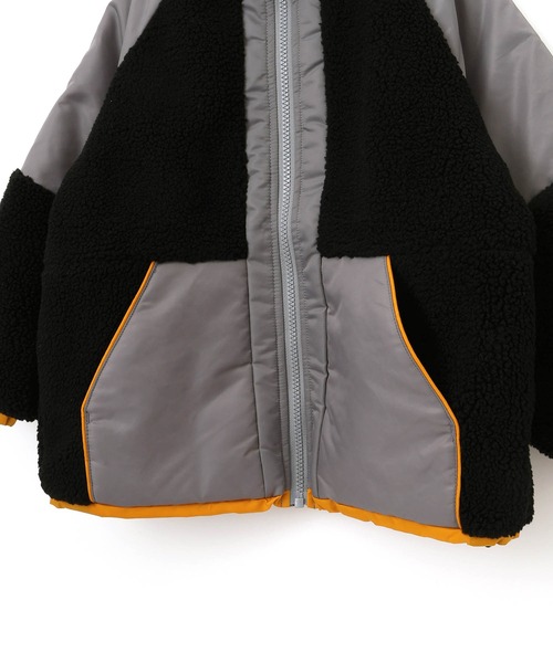 MAKE YOUR DAY（メイクユアデイ）の「ボアナイロン切替ジャケット■80～140cm（その他アウター・キッズ・グレー/カーキ・80/90/100/110/120/130/140）」の18枚目の写真