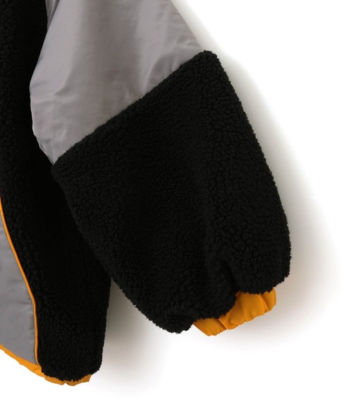 MAKE YOUR DAY（メイクユアデイ）の「ボアナイロン切替ジャケット■80～140cm（その他アウター・キッズ・グレー/カーキ・80/90/100/110/120/130/140）」の16枚目の写真