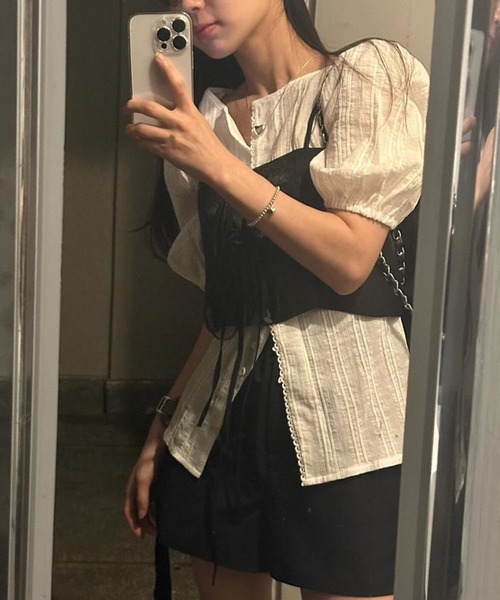 aimoha（アイモハ）の「軽やかな着心地ミニマルデザインキャミソール（キャミソール・レディース・ブラック/グレー/ブラウン/オフホワイト・FREE）」の21枚目の写真