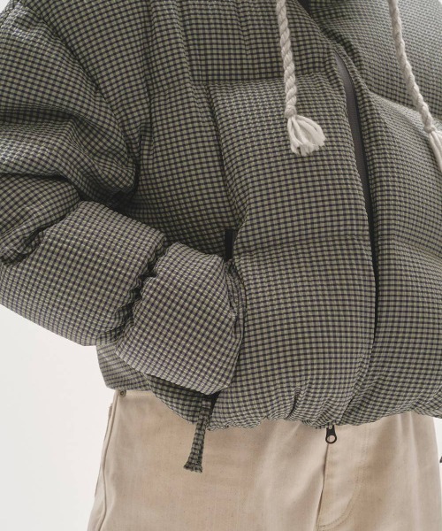 TODAYFUL(トゥデイフル)の「TODAYFUL Check Dawn Jacket チェックダウンジャケット/12520008(ダウンジャケット/コート・レディース・チョコ/ミント・36/38)」の4枚目の写真