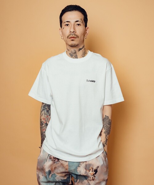 Subciety(サブサエティ)の「2PACK TEE(Tシャツ/カットソー・メンズ・ホワイト×ブラック/ブラック×ブラック/ホワイト×ホワイト・SMALL/MEDIUM/LARGE/X-LARGE/XX-LARGE)」の15枚目の写真