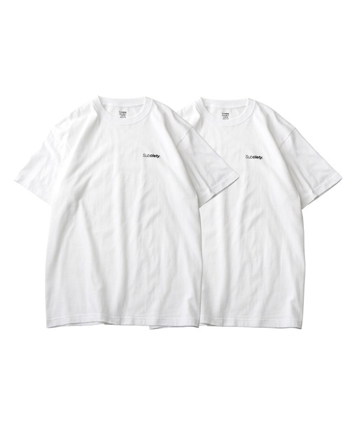 Subciety（サブサエティ）の「2PACK TEE（Tシャツ/カットソー・メンズ・ホワイト×ブラック/ブラック×ブラック/ホワイト×ホワイト・SMALL/MEDIUM/LARGE/X-LARGE/XX-LARGE）」の2枚目の写真