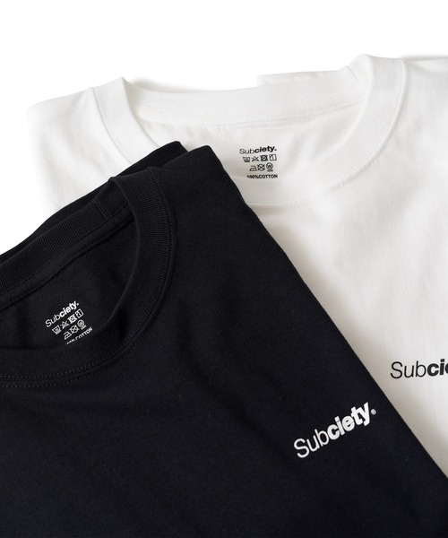 Subciety（サブサエティ）の「2PACK TEE（Tシャツ/カットソー・メンズ・ホワイト×ブラック・SMALL/MEDIUM/LARGE/X-LARGE/XX-LARGE）」の8枚目の写真