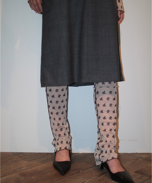 G.V.G.V.（ジーヴィージーヴィー）の「LOVE AND LIE STRECH TULLE LEGGINGS（レギンス/スパッツ・レディース・ベージュ・ONE SIZE）」の9枚目の写真