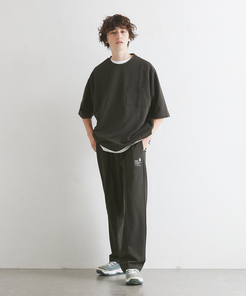 417 EDIFICE(フォーワンセブンエディフィス)の「”PERFECTECH” カノコ Tシャツ(Tシャツ/カットソー・メンズ・ライトグレー/チャコールグレー/ネイビー・LARGE/MEDIUM/SMALL)」の4枚目の写真