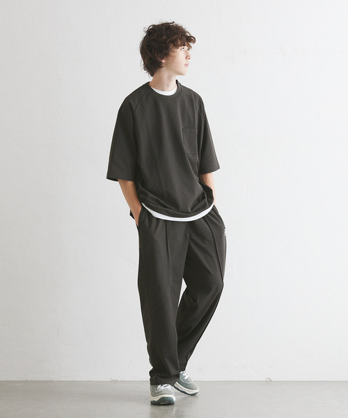 417 EDIFICE(フォーワンセブンエディフィス)の「”PERFECTECH” カノコ Tシャツ(Tシャツ/カットソー・メンズ・ライトグレー/チャコールグレー/ネイビー・LARGE/MEDIUM/SMALL)」の18枚目の写真