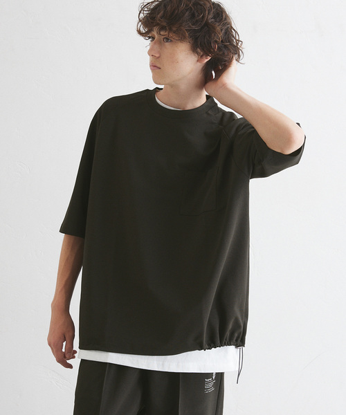 417 EDIFICE(フォーワンセブンエディフィス)の「”PERFECTECH” カノコ Tシャツ(Tシャツ/カットソー・メンズ・ライトグレー/チャコールグレー/ネイビー・LARGE/MEDIUM/SMALL)」の12枚目の写真