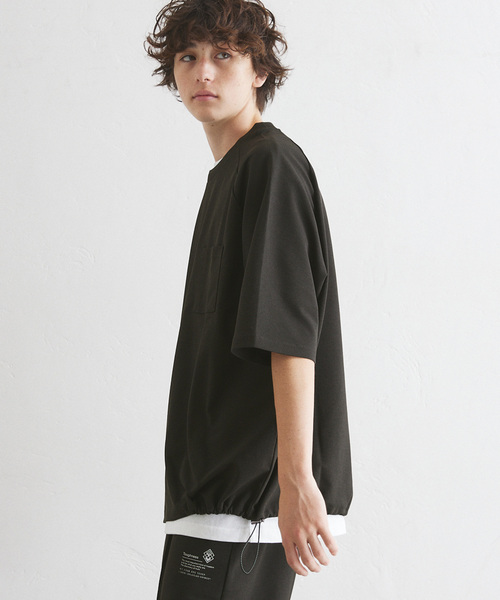 417 EDIFICE(フォーワンセブンエディフィス)の「”PERFECTECH” カノコ Tシャツ(Tシャツ/カットソー・メンズ・ライトグレー/チャコールグレー/ネイビー・LARGE/MEDIUM/SMALL)」の10枚目の写真