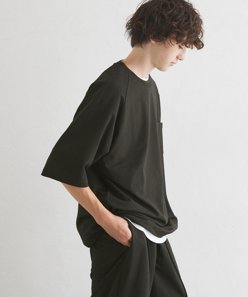 417 EDIFICE(フォーワンセブンエディフィス)の「”PERFECTECH” カノコ Tシャツ(Tシャツ/カットソー・メンズ・ライトグレー/チャコールグレー/ネイビー・LARGE/MEDIUM/SMALL)」の8枚目の写真