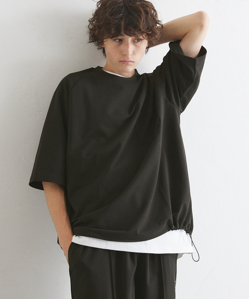 417 EDIFICE(フォーワンセブンエディフィス)の「”PERFECTECH” カノコ Tシャツ(Tシャツ/カットソー・メンズ・ライトグレー/チャコールグレー/ネイビー・LARGE/MEDIUM/SMALL)」の7枚目の写真