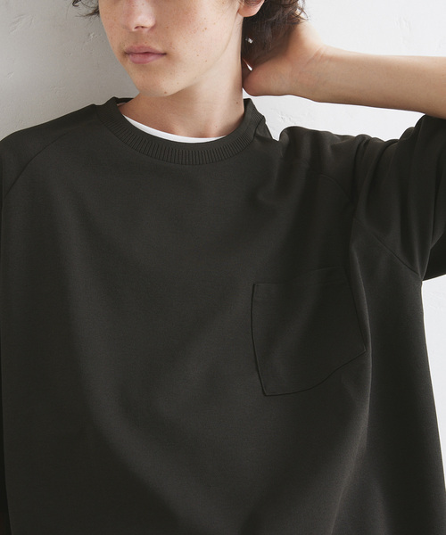 417 EDIFICE(フォーワンセブンエディフィス)の「”PERFECTECH” カノコ Tシャツ(Tシャツ/カットソー・メンズ・ライトグレー/チャコールグレー/ネイビー・LARGE/MEDIUM/SMALL)」の6枚目の写真