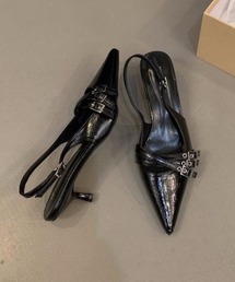 Per sist ence（パーシエンス）の「バックベルトミュール（パンプス）」