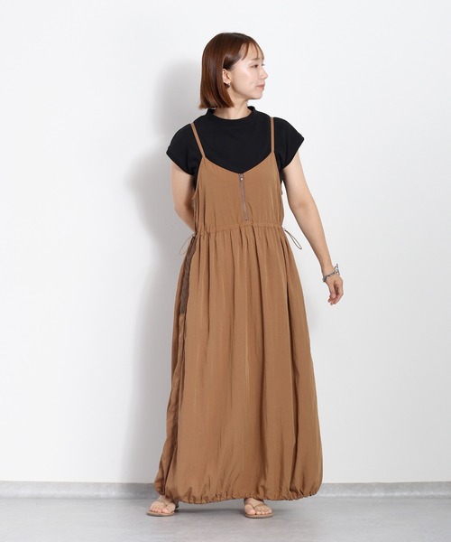 cepo(セポ)の「【セットアイテム】モックネックTee&ラインメッシュジャンプスカート(ワンピース・レディース・チャコール/モカ・M)」の18枚目の写真