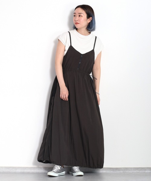cepo(セポ)の「【セットアイテム】モックネックTee&ラインメッシュジャンプスカート(ワンピース・レディース・チャコール/モカ・M)」の12枚目の写真