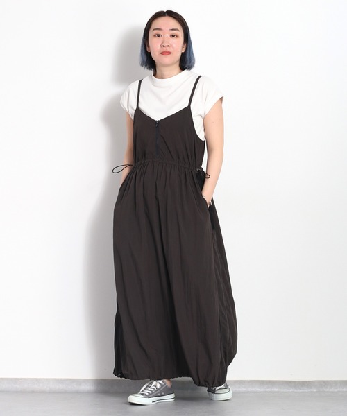 cepo(セポ)の「【セットアイテム】モックネックTee&ラインメッシュジャンプスカート(ワンピース・レディース・チャコール/モカ・M)」の7枚目の写真