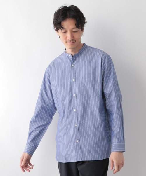 セール】サラサマバンドカラーシャツ/116330（シャツ/ブラウス