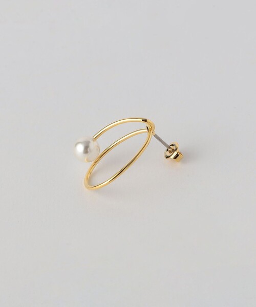 green label relaxing（グリーンレーベルリラクシング）の「シズクフレーム&FKPL ピアス（ピアス（両耳用）・レディース・ゴールド/シルバー・FREE）」の3枚目の写真