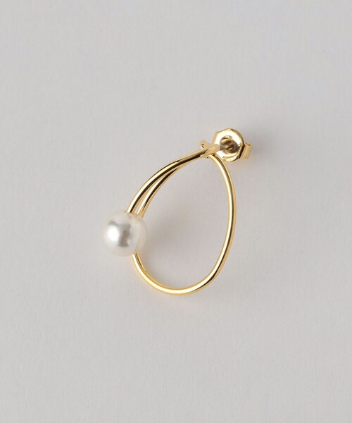 green label relaxing（グリーンレーベルリラクシング）の「シズクフレーム&FKPL ピアス（ピアス（両耳用）・レディース・ゴールド/シルバー・FREE）」の4枚目の写真