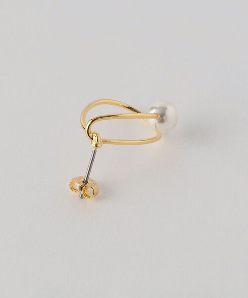 green label relaxing（グリーンレーベルリラクシング）の「シズクフレーム&FKPL ピアス（ピアス（両耳用）・レディース・ゴールド/シルバー・FREE）」の5枚目の写真