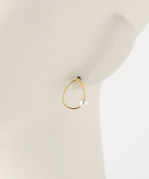 green label relaxing（グリーンレーベルリラクシング）の「シズクフレーム&FKPL ピアス（ピアス（両耳用）・レディース・ゴールド/シルバー・FREE）」の8枚目の写真