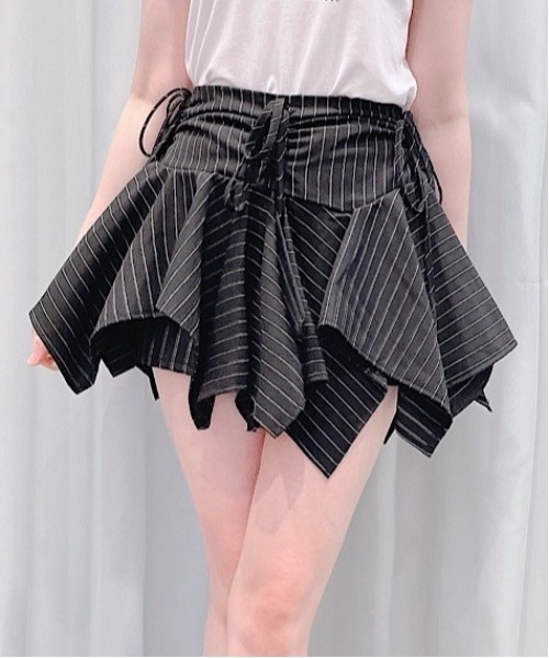 ランダムヘムギャザーミニスカート