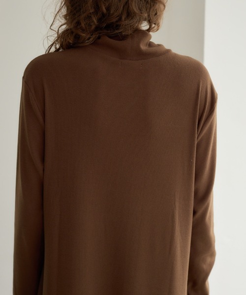 Formeque(フォルミーク)の「フレアリブワンピース(ワンピース・レディース・ブラック/オリーブ・FREE)」の5枚目の写真