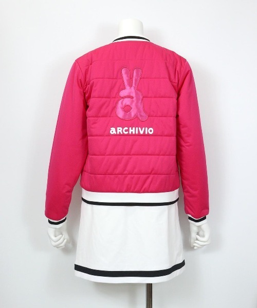 archivio(アルチビオ)の「<LADIES>撥水保温中わたジップブルゾン【2024年秋冬】(ブルゾン・レディース・ブラック/ホワイト/ピンク・L/M/S)」の10枚目の写真
