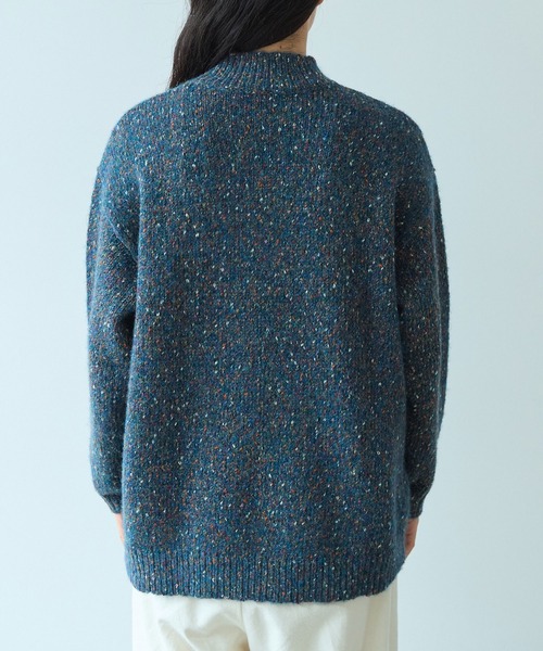 bulle de savon(ビュルデサボン)の「Melange yarn ハイネックプルオーバー(ニット/セーター・レディース・ライム/ブルー/ピンク・FREE)」の12枚目の写真