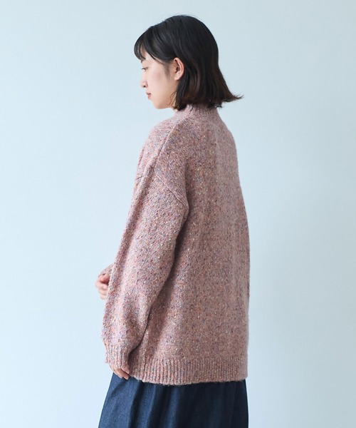 bulle de savon(ビュルデサボン)の「Melange yarn ハイネックプルオーバー(ニット/セーター・レディース・ライム/ブルー/ピンク・FREE)」の18枚目の写真