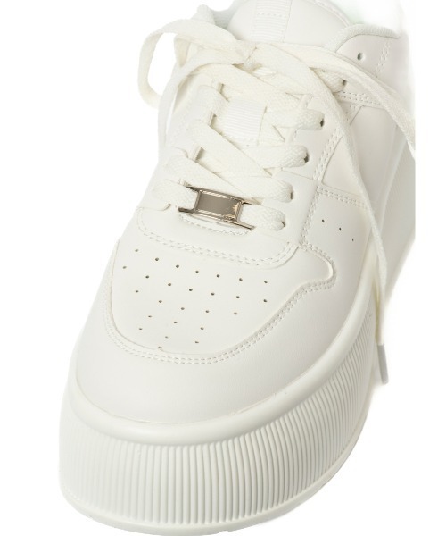 R&E（アールアンドイー）の「【R&E】プレートポイント厚底LOWカットスニーカー（スニーカー・レディース・ブラック/ホワイト/ベージュ・S/M/L/LL）」の13枚目の写真