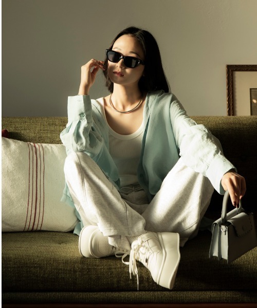 R&E（アールアンドイー）の「【R&E】プレートポイント厚底LOWカットスニーカー（スニーカー・レディース・ブラック/ホワイト/ベージュ・S/M/L/LL）」の19枚目の写真