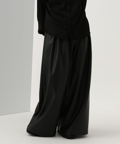 HARE（ハレ）の「【SET UP対応】DABOルーズレザーワイドパンツ(HARE)（その他パンツ・メンズ・ブラック/ブラック系その他・SMALL/MEDIUM/LARGE）」の8枚目の写真