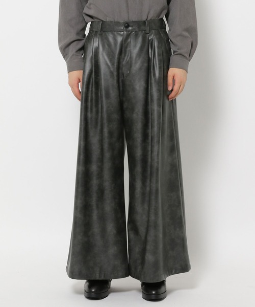 HARE（ハレ）の「【SET UP対応】DABOルーズレザーワイドパンツ(HARE)（その他パンツ・メンズ・ブラック/ブラック系その他・SMALL/MEDIUM/LARGE）」の20枚目の写真