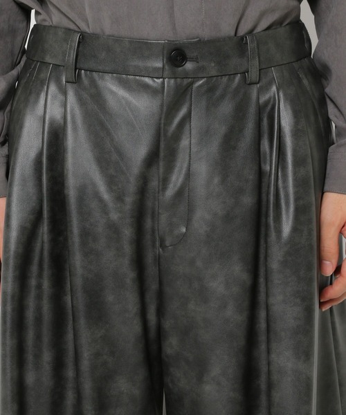HARE（ハレ）の「【SET UP対応】DABOルーズレザーワイドパンツ(HARE)（その他パンツ・メンズ・ブラック/ブラック系その他・SMALL/MEDIUM/LARGE）」の17枚目の写真