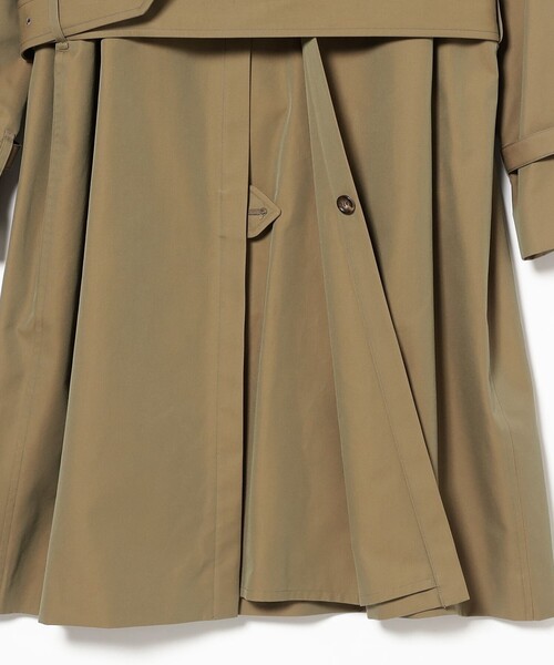 BEAMS F（ビームスエフ）の「OLMETEX コットン シングル ラグランスリーブ ベルテッドコート（トレンチコート・メンズ・オリーブ/ネイビー・38/40/42/36）」の14枚目の写真
