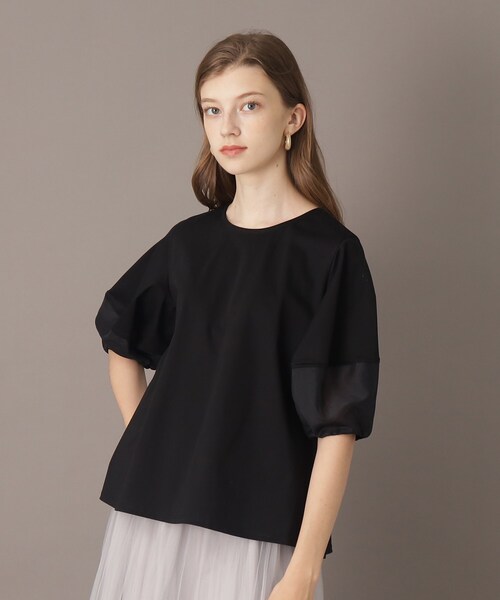 DRESSTERIOR（ドレステリア）の「コクーンスリーブプルオーバー（Tシャツ/カットソー・レディース・ホワイト/ブラック/オリーブ・34/36）」の12枚目の写真