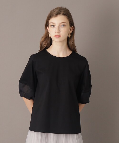 DRESSTERIOR（ドレステリア）の「コクーンスリーブプルオーバー（Tシャツ/カットソー・レディース・ホワイト/ブラック/オリーブ・34/36）」の11枚目の写真