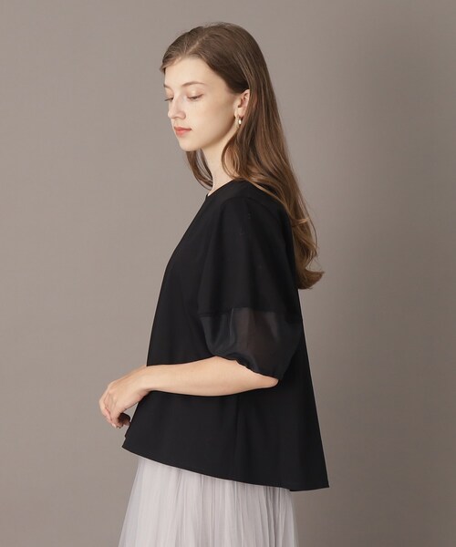 DRESSTERIOR（ドレステリア）の「コクーンスリーブプルオーバー（Tシャツ/カットソー・レディース・ホワイト/ブラック/オリーブ・34/36）」の9枚目の写真