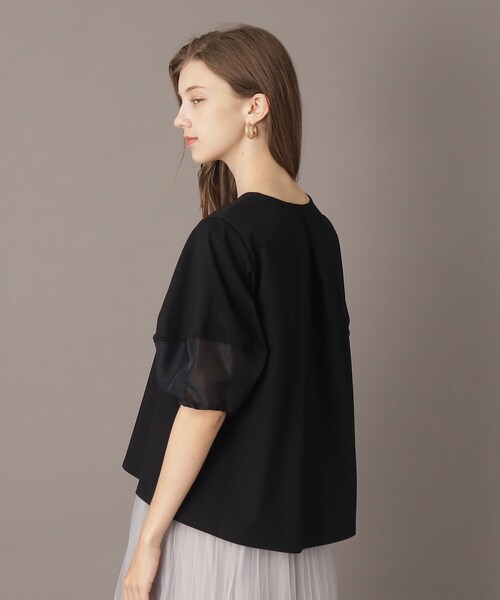 DRESSTERIOR（ドレステリア）の「コクーンスリーブプルオーバー（Tシャツ/カットソー・レディース・ホワイト/ブラック/オリーブ・34/36）」の8枚目の写真