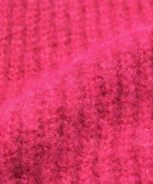 LE CERCLE par rope’ロぺ フォックス 混 起毛 ニット ピンク LE CERCLE par rope' ニット セーター シェットランド風ニットプルー