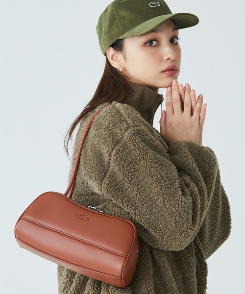 LACOSTE(ラコステ)の「ローラレザーショルダーバッグ(ショルダーバッグ・レディース・ブラウン/ブラック/アイボリー・FREE)」の3枚目の写真
