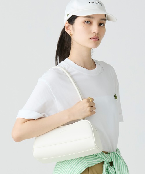 LACOSTE(ラコステ)の「ローラレザーショルダーバッグ(ショルダーバッグ・レディース・ブラウン/ブラック/アイボリー・FREE)」の2枚目の写真
