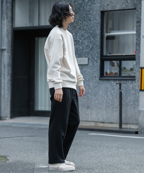 URBAN RESEARCH（アーバンリサーチ）の「ニットコーデュロイクルーネック（Tシャツ/カットソー・メンズ・アイボリー/ブラック/グレー系その他/ネイビー・MEDIUM/LARGE）」の10枚目の写真