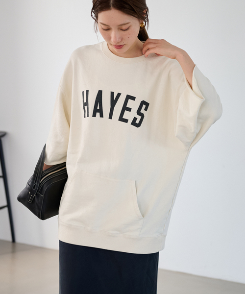 FRAMeWORK（フレームワーク）の「ロゴスエットチュニック（スウェット