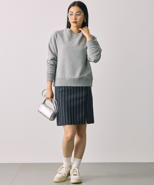 BABYLONE（バビロン）の「ライトスウェットプルオーバー（スウェット・レディース・オフホワイト/グレー・フリー）」の12枚目の写真