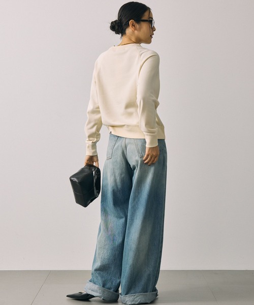 BABYLONE（バビロン）の「ライトスウェットプルオーバー（スウェット・レディース・オフホワイト/グレー・フリー）」の20枚目の写真