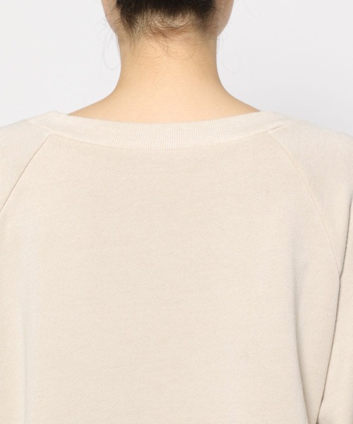 mysty woman（ミスティウーマン）の「ピグメントスウェットプルオーバー　200957（スウェット・レディース・チャコールグレー/アイボリー/グリーン・FREE）」の16枚目の写真